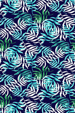 手绘矢量叶子印花华亿平台图片