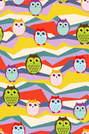 猫头鹰印花华亿平台图片