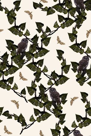 树枝印花华亿平台图片