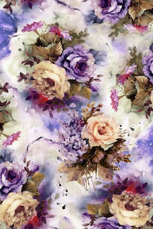 油画花卉印花华亿平台图片