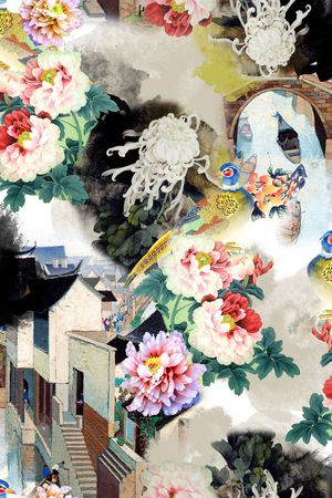 民族风印花华亿平台图片