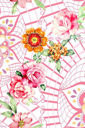 2017年春夏女装花卉印花华亿平台图片