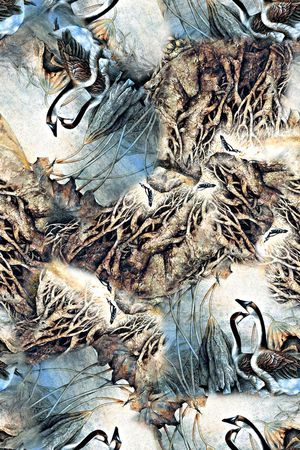 时尚潮流女装裙子旗袍印花印花华亿平台图片