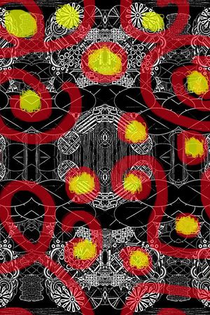 巴洛克印花华亿平台图片