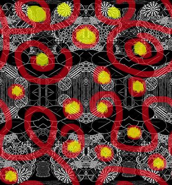 巴洛克印花华亿平台图片