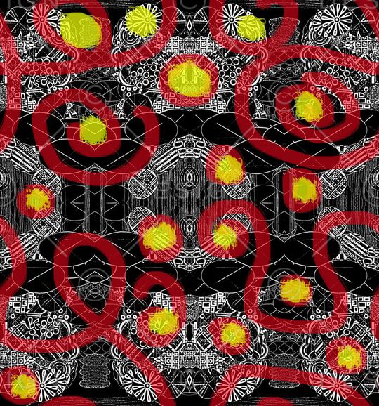 巴洛克印花华亿平台图片