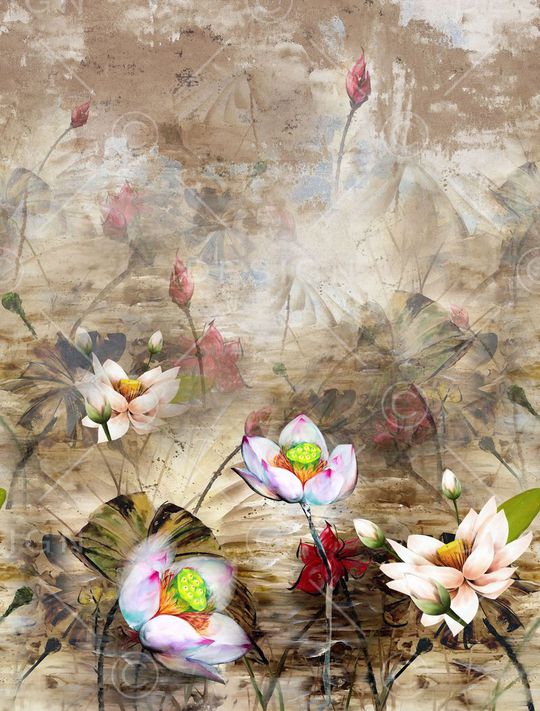 中国风印花华亿平台图片