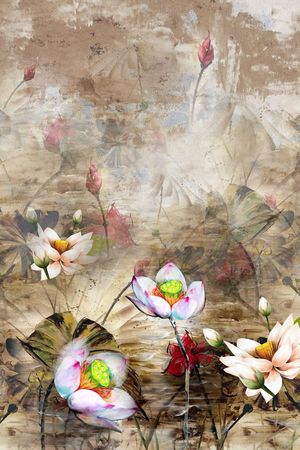 中国风印花华亿平台图片