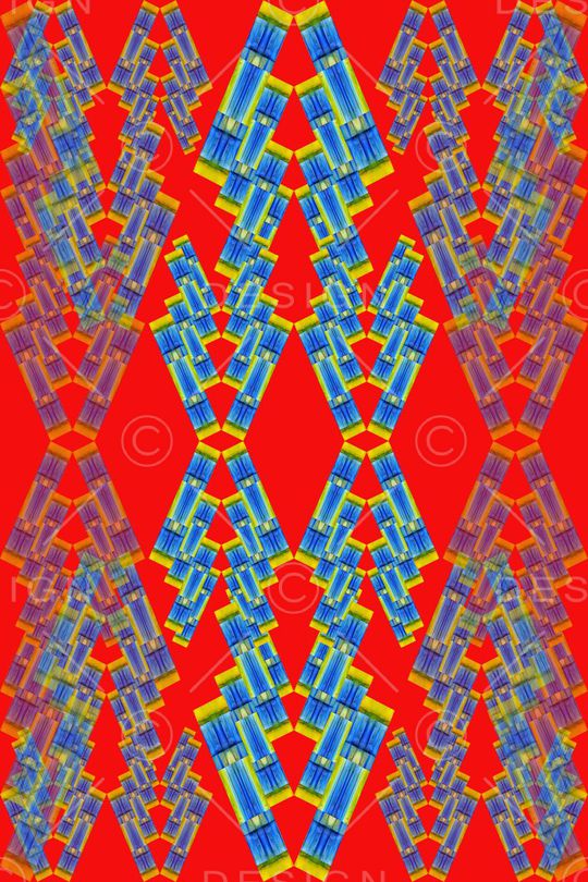 不规则几何印花华亿平台图片