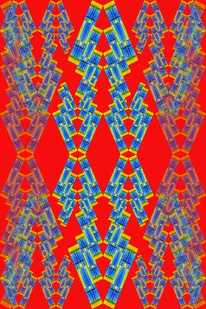 不规则几何印花华亿平台图片