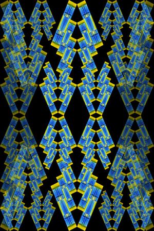 不规则几何印花华亿平台图片