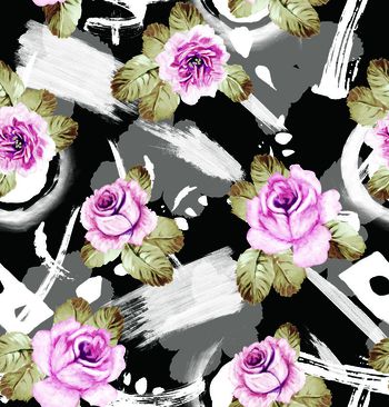 659659-原创水彩复古花卉B