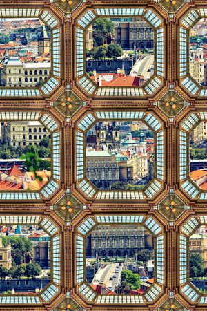 几何印花华亿平台图片