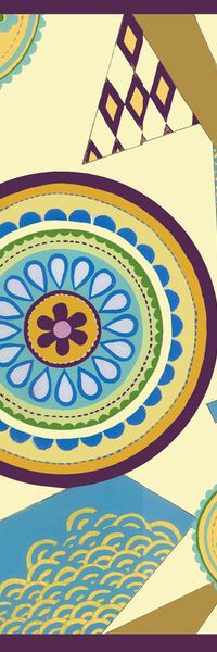 不规则几何印花华亿平台图片