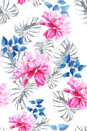 玉兰花印花华亿平台图片