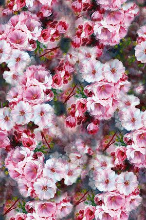 时尚潮流女装裙子外套花卉数码印花印花华亿平台图片