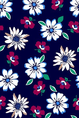 简约花卉印花华亿平台图片