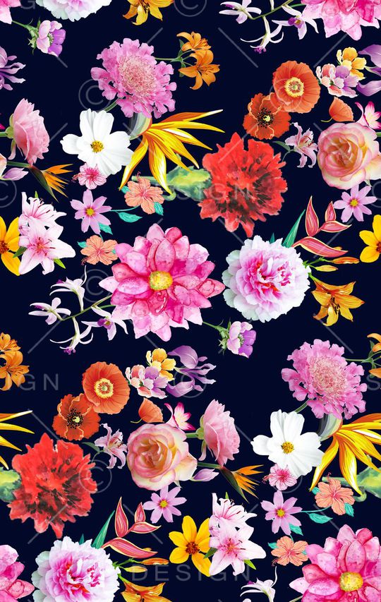 花朵印花华亿平台图片