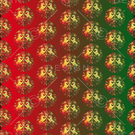 彩色渐变马卷草纹印花华亿平台图片