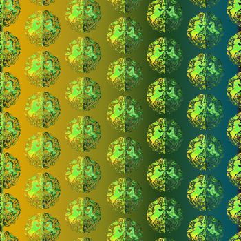 659815-渐变双妈底纹黄