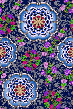 民族风印花华亿平台图片