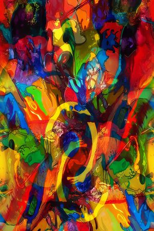 洋阳---抽象印花华亿平台图片