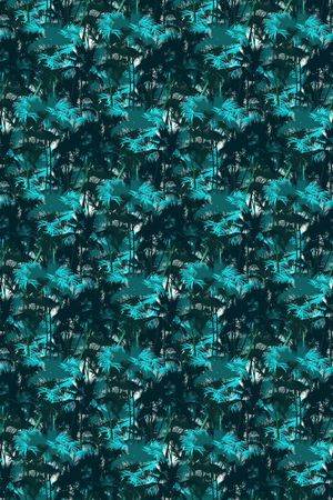 手绘热带风印花华亿平台图片