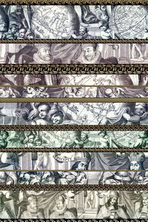 欧式复古印花华亿平台图片