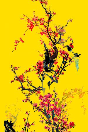 中国风印花华亿平台图片