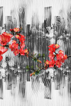 海棠花印花华亿平台图片