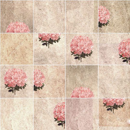 绣球花印花华亿平台图片