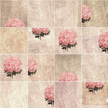 绣球花印花华亿平台图片