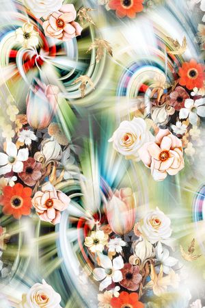 花朵印花华亿平台图片