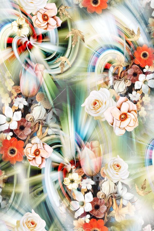 花朵印花华亿平台图片