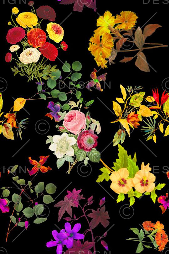 连衣裙印花华亿平台图片