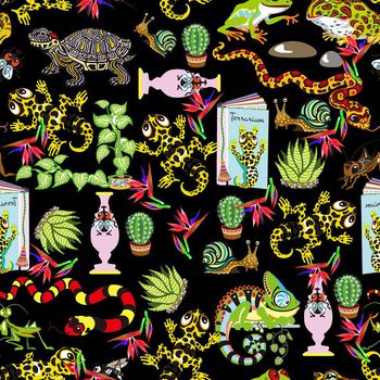 660411-卡通蛇载hei