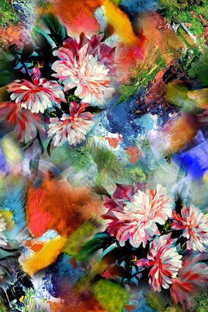 抽象印花华亿平台图片