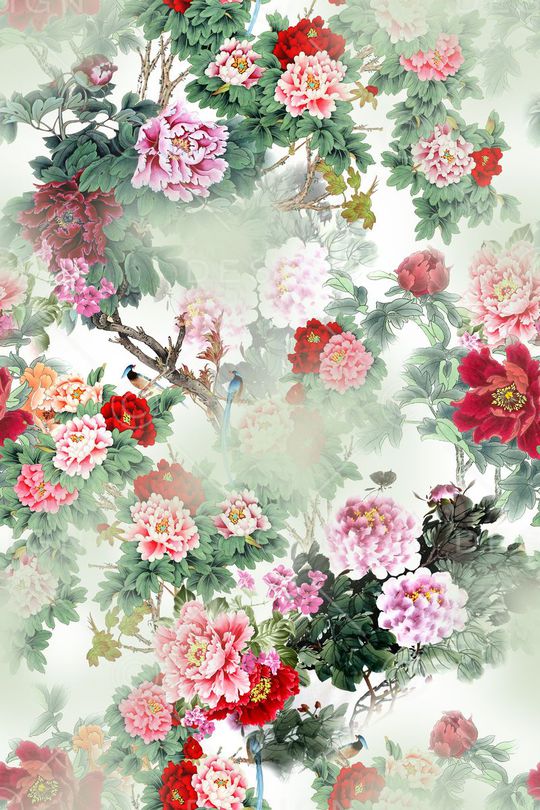 中国风印花华亿平台图片