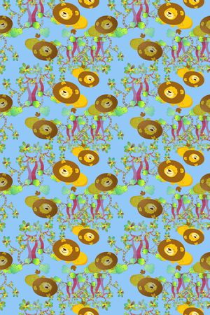 狮子王卡通印花华亿平台图片