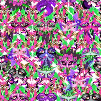 660569-面具鹦鹉紫