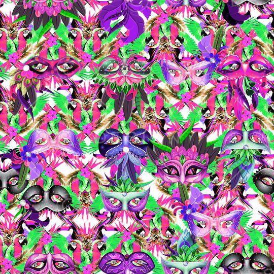 天堂鸟花印花华亿平台图片