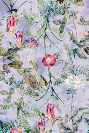 清新花卉印花华亿平台图片