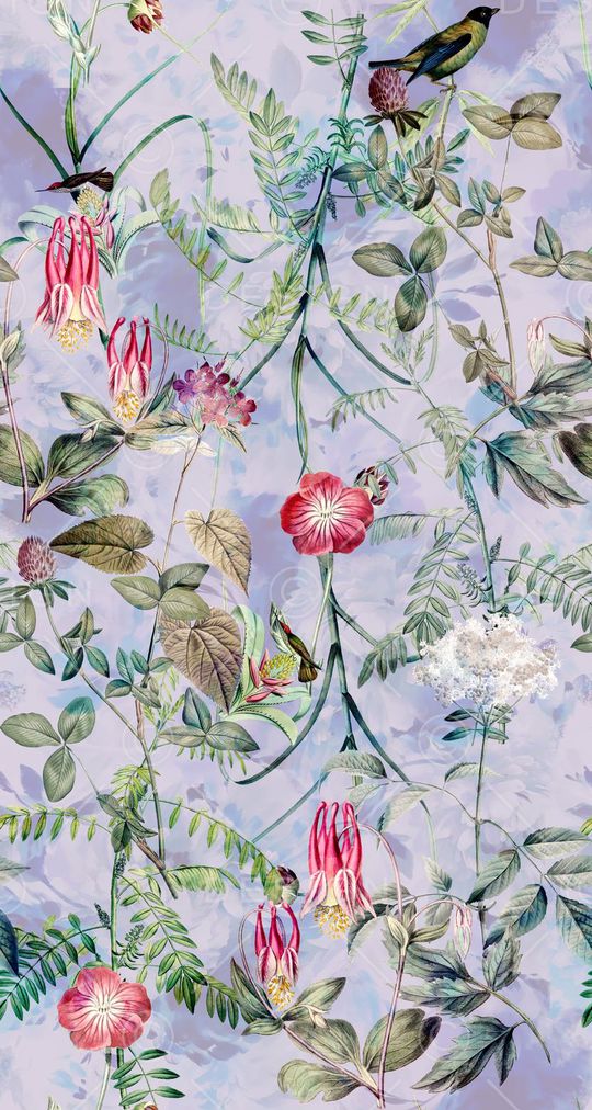 清新花卉印花华亿平台图片