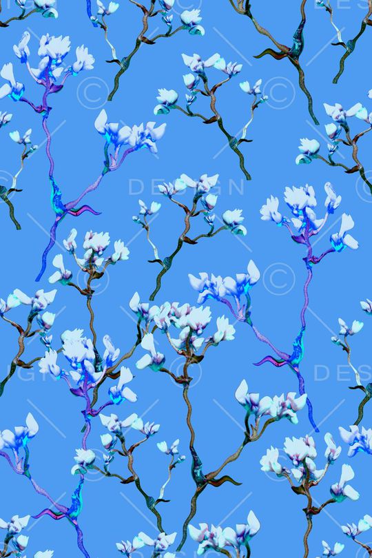 时尚花卉印花华亿平台图片