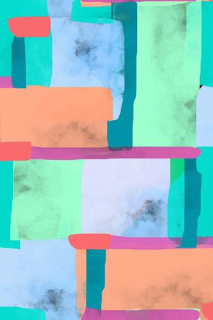 涂鸦笔触印花华亿平台图片