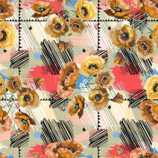 复古印花华亿平台图片