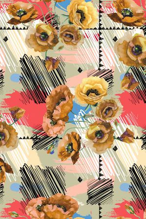 复古印花华亿平台图片