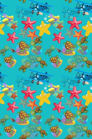 海龟印花华亿平台图片