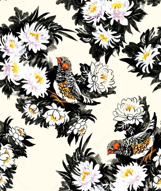 手绘印花华亿平台图片