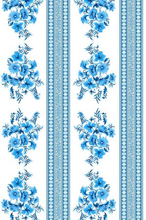 青花瓷印花华亿平台图片